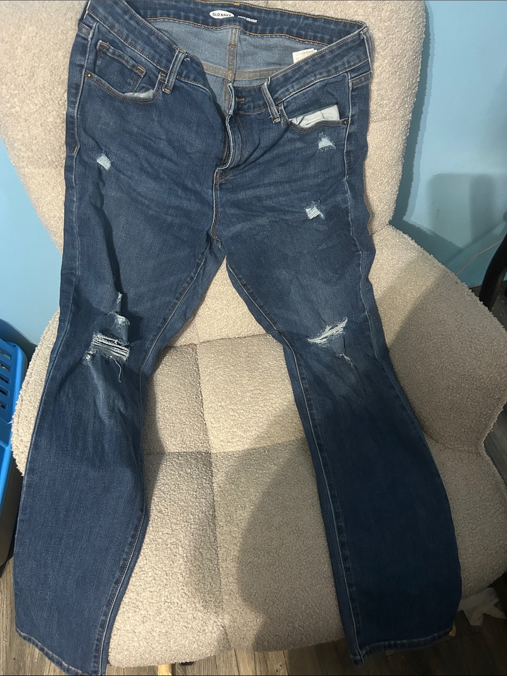 Old Navy Power Straight Jeans 12 Long